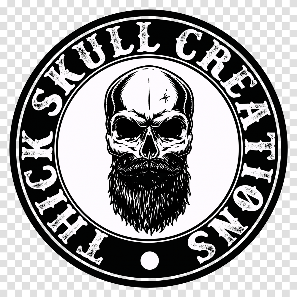 Badass Skull Emblem, Logo, Trademark, Label Transparent Png