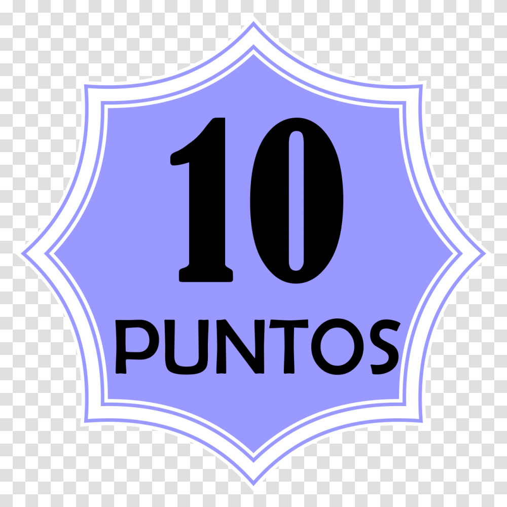 Badge 10 Puntos Emblem, Number, Label Transparent Png