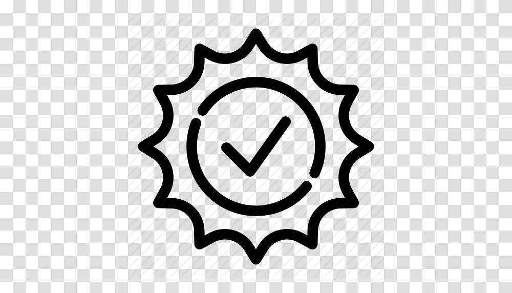 Badge Check Checkmark Choice Correct Mark Sign Icon, Piano, Leisure Activities, Musical Instrument, Machine Transparent Png