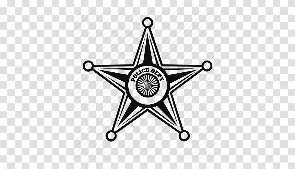 Badge Cop Police Sheriff Star Icon, Star Symbol Transparent Png