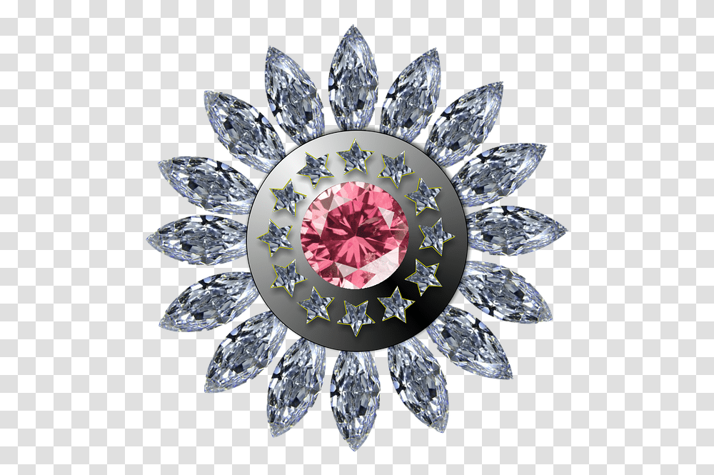 Badge Diamond Icon Button Design Flower Scrapbook World Dairy Expo 2019, Accessories, Accessory, Gemstone, Jewelry Transparent Png