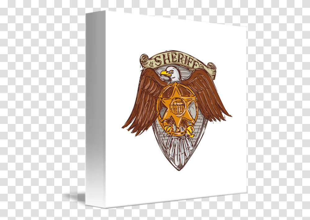 Badge Drawing Sheriff Amerikanskij Multyashnij Orel, Logo, Trademark, Emblem Transparent Png