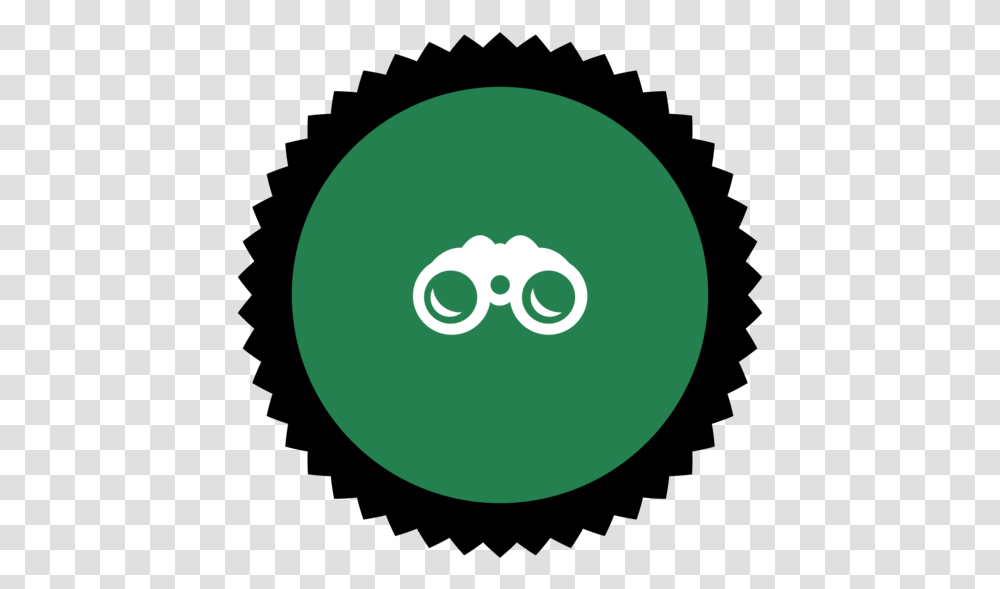 Badge Icon Binoculars Untitled Goose Game, Green, Moon, Outer Space, Night Transparent Png