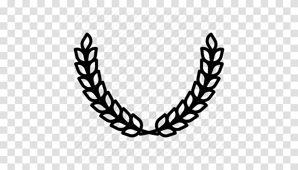 Badge Laurel Wreath Olympics Prize Trophy Victory Winner Icon, Horseshoe, Chain Transparent Png