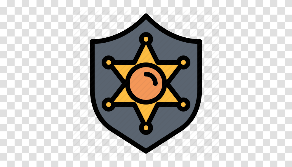 Badge Ornament Police Icon, Star Symbol, Armor, Shield Transparent Png