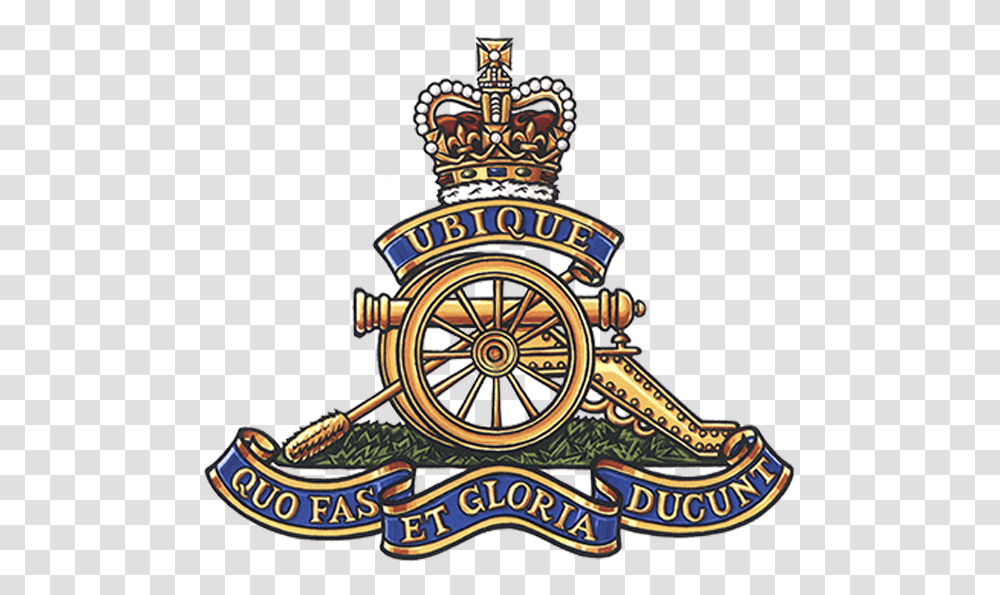 Badge Royal Field Artillery Logo, Trademark, Emblem, Clock Tower Transparent Png