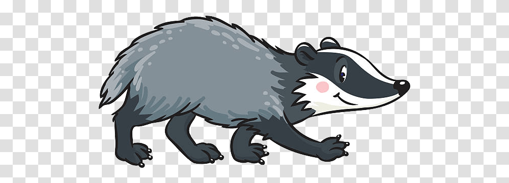 Badger Badger Cartoon, Mammal, Animal, Sea Life, Seal Transparent Png
