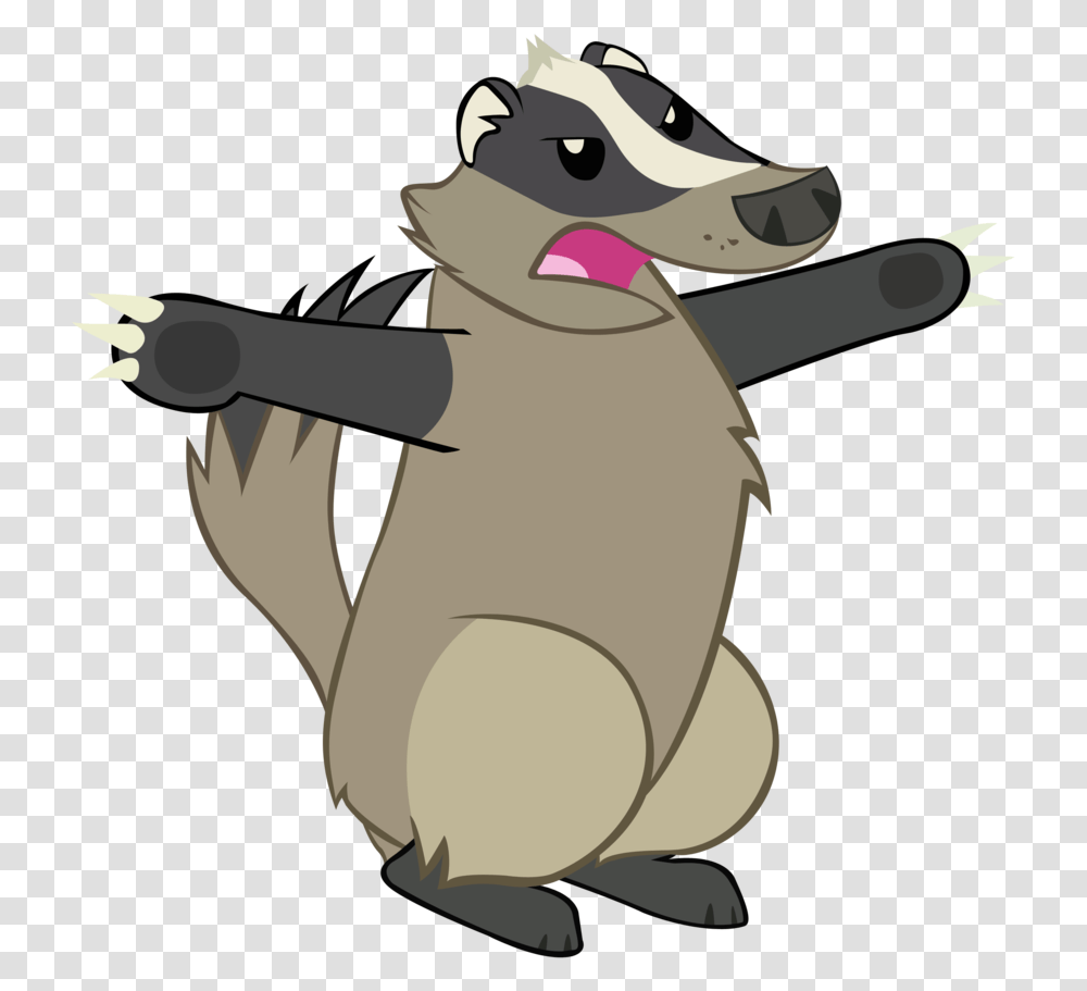 Badger Cartoon Badger, Animal, Mammal, Wildlife, Raccoon Transparent Png