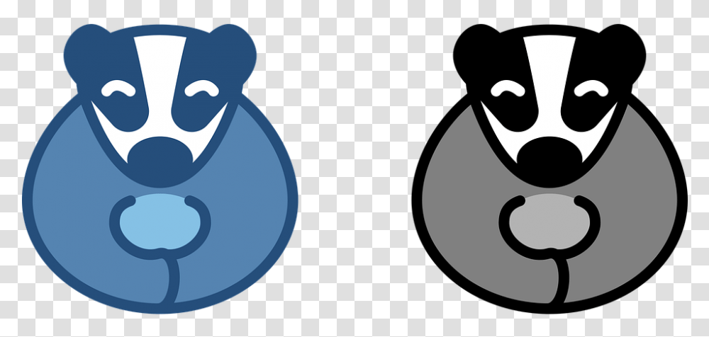 Badger Logo Animal Symbol Design Icon Black, Face, Mammal, Hand Transparent Png