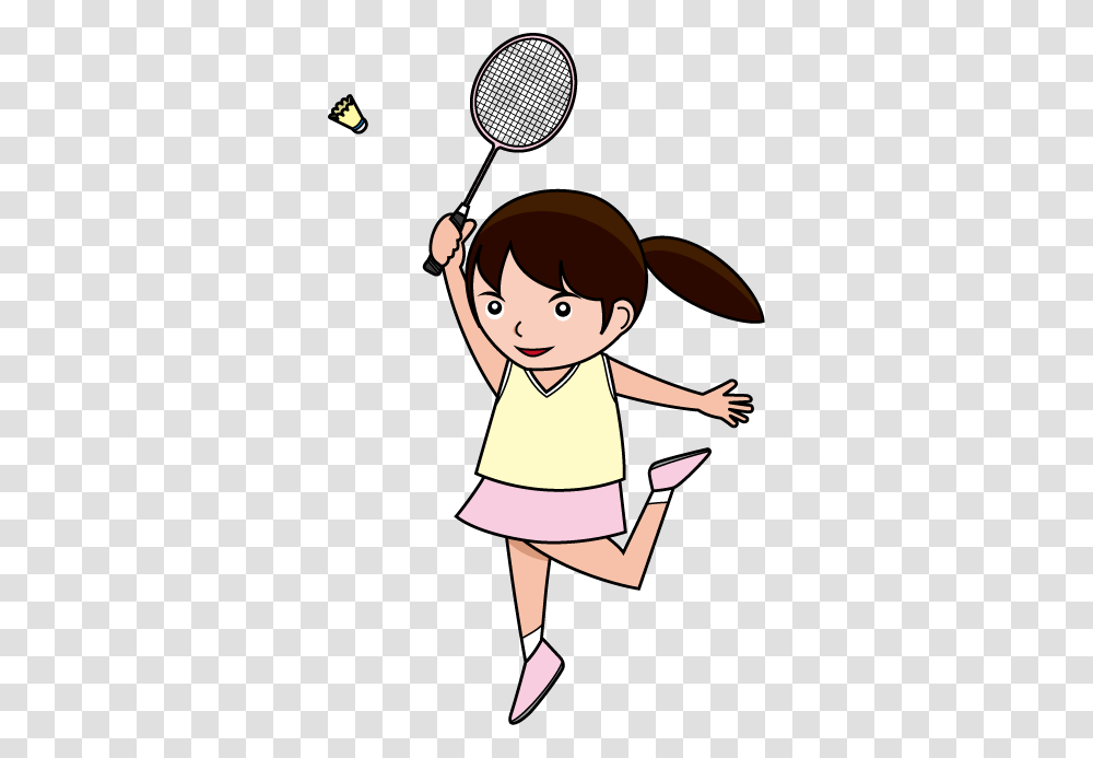 Badminton Birdie Clip Art, Person, Female, Girl, Dress Transparent Png