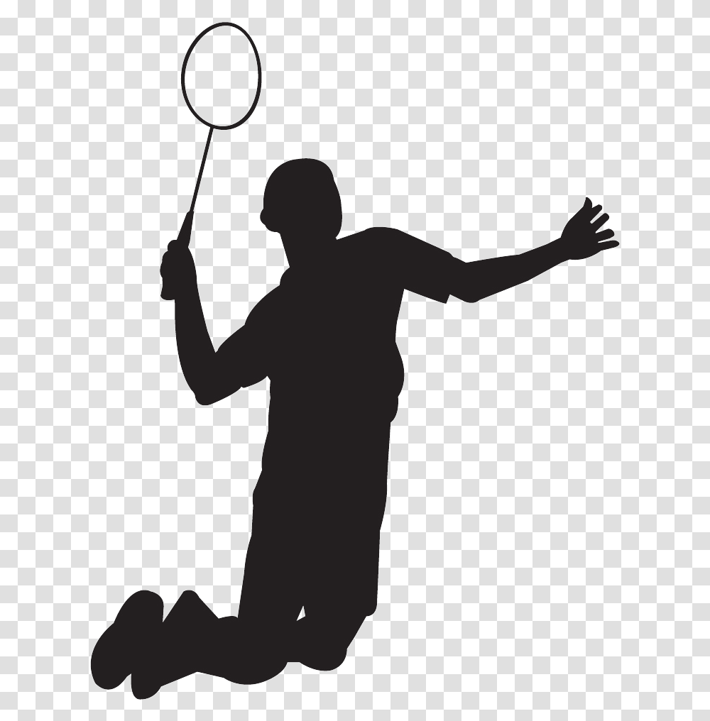 Badminton Free Pictures Badminton Player Silhouette, Person, Human, Sport, Sports Transparent Png