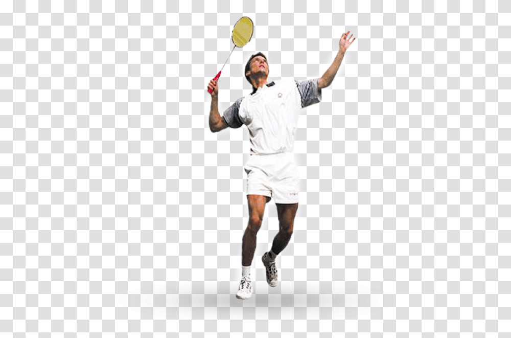 Badminton Player Badminton Player No Background, Person, Human, Tennis Racket, Costume Transparent Png
