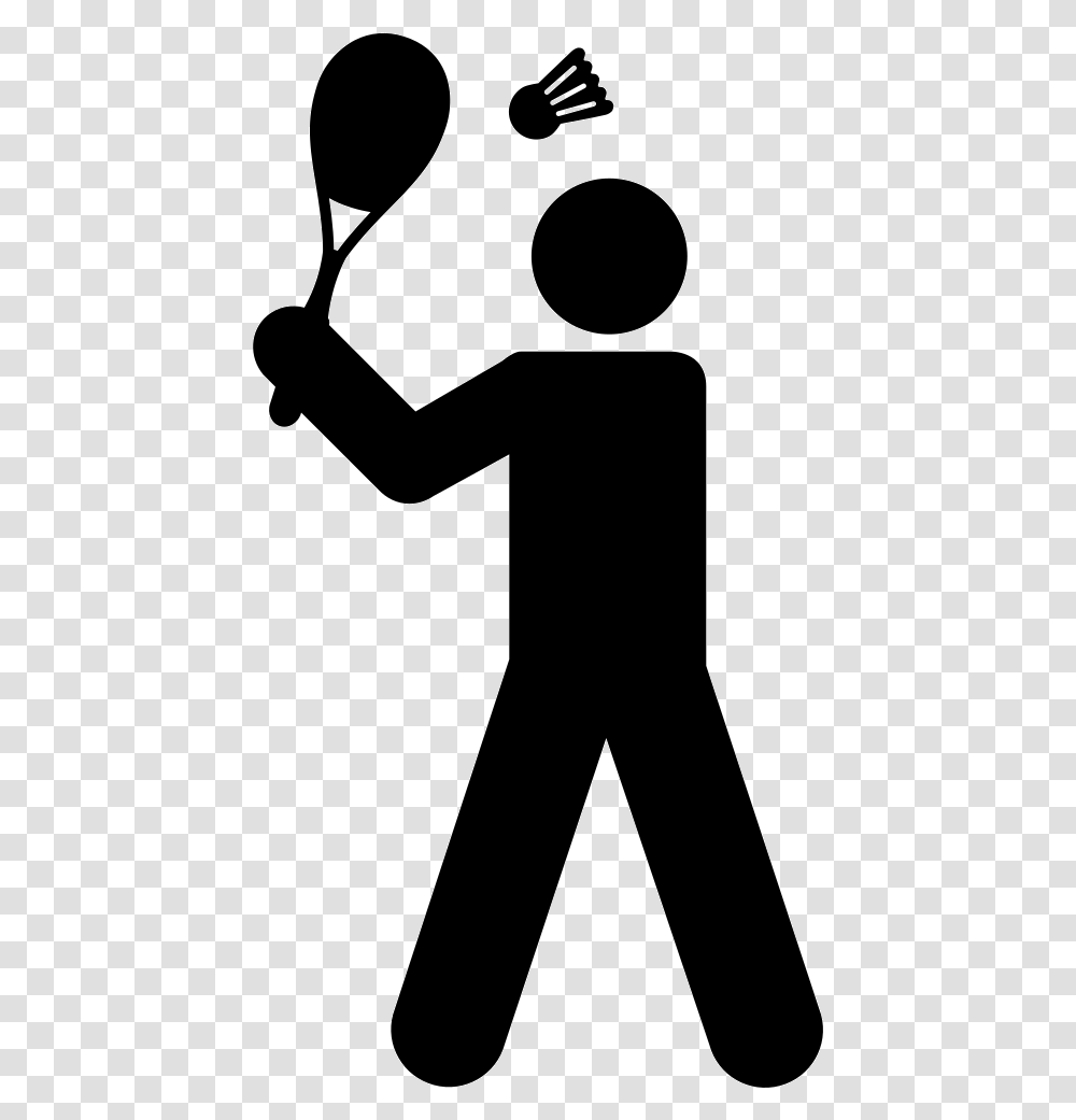 Badminton Player, Silhouette, Sport, Sports Transparent Png