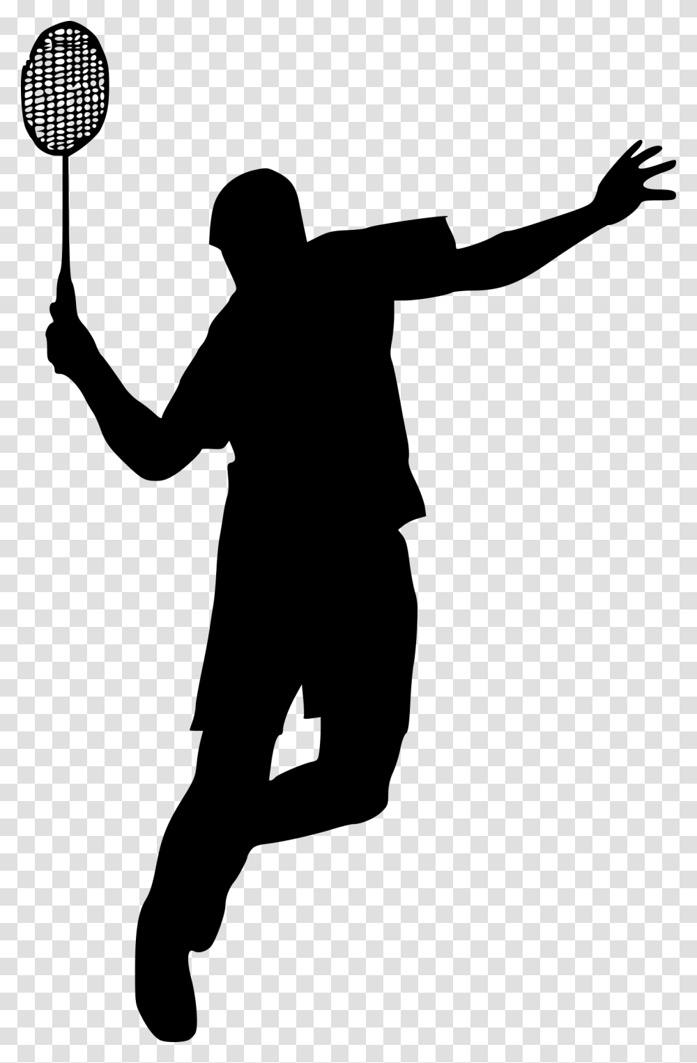 Badminton Silhouette, Gray, World Of Warcraft Transparent Png