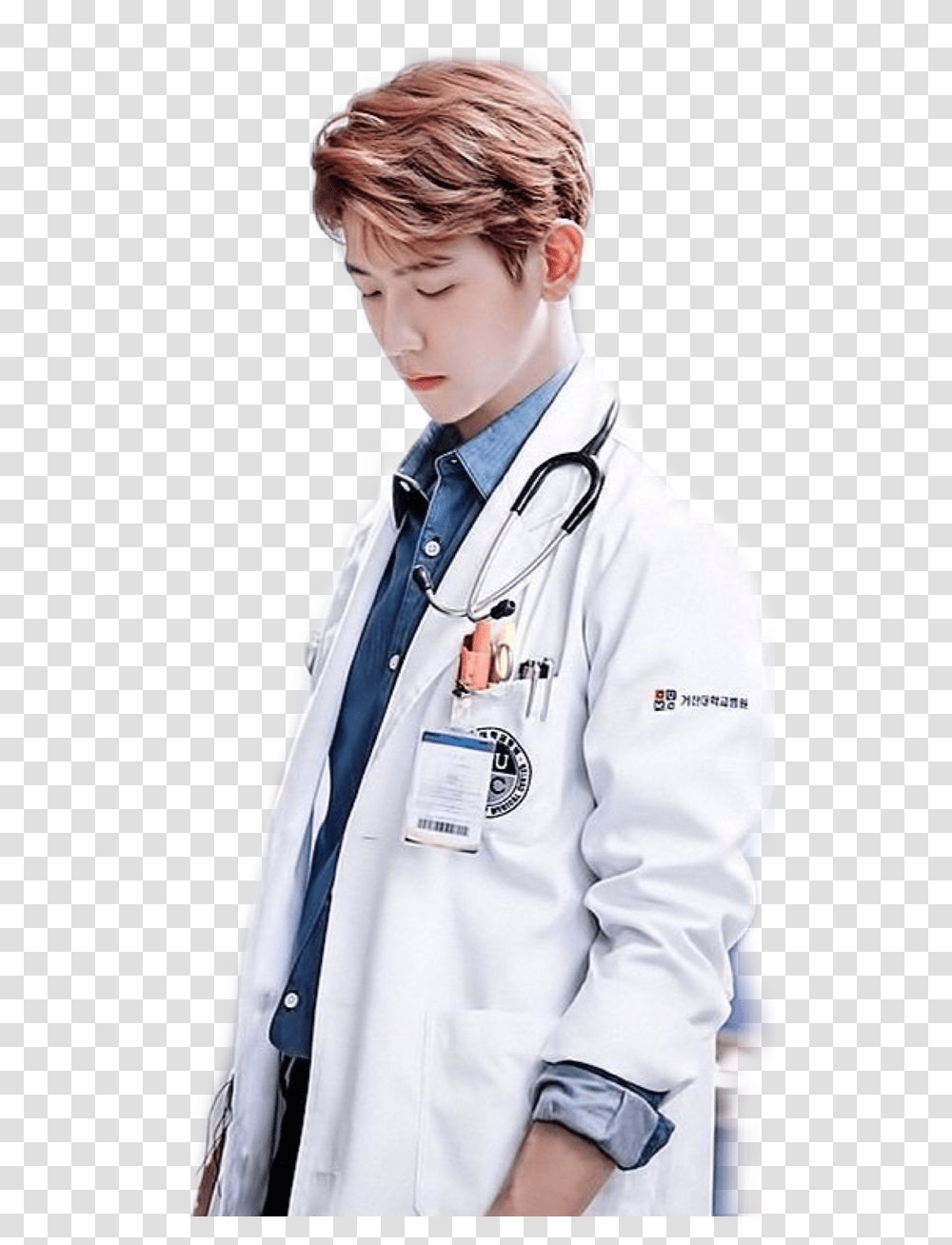 Baekhyun Doctor Doctor Baekhyun, Apparel, Lab Coat, Person Transparent Png