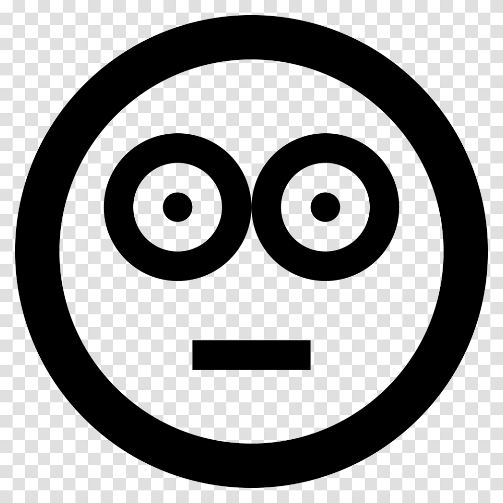 Baffled Emoticon Smiley Shocked Face Me Bank Logo, Trademark, Rug, Stencil Transparent Png