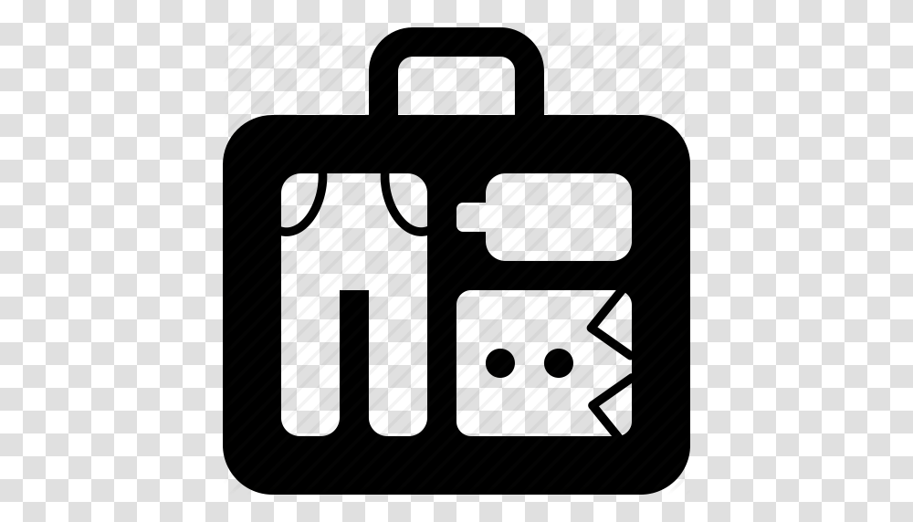 Bag Baggage Briefcase Clothes Luggage Suitcase Xray Icon, Cowbell Transparent Png