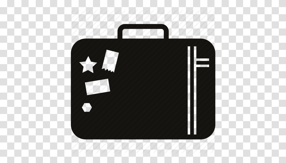 Bag Baggage Luggage Suitcase Travel Traveling Bag Trunk Icon, Briefcase, Scoreboard, Electronics Transparent Png