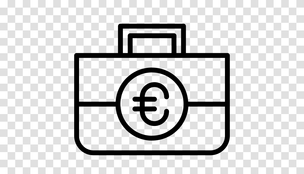 Bag Briefcase Budget Case Currency Euro Money Icon, Gray, World Of Warcraft Transparent Png