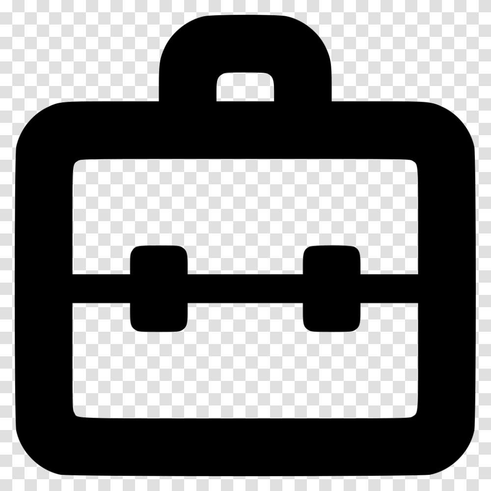 Bag Business Case Portfolio Toolbox Business Case Black, Cushion, Stencil, Silhouette, Buckle Transparent Png