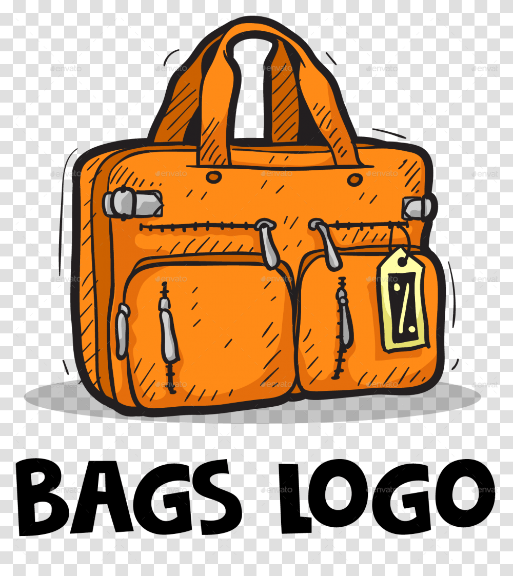 Bag Cartoon Hand Drawn Logo For Teen, Handbag, Accessories, Accessory, Bulldozer Transparent Png