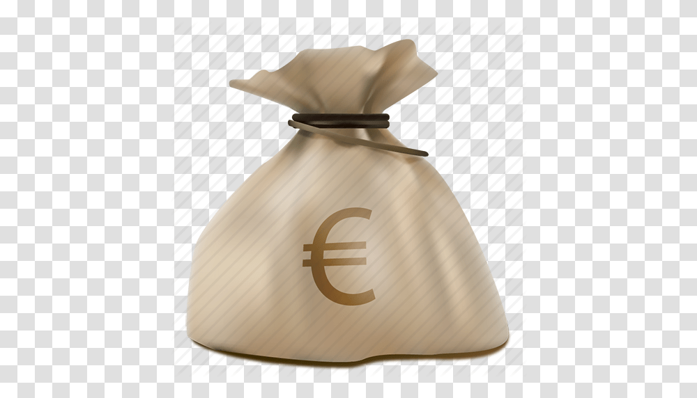 Bag Cash Euro Finance Market Money Moneybag Icon, Lamp, Sack Transparent Png