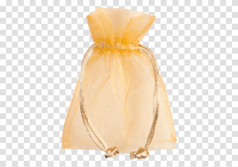 Bag Gift Bag Organza 7x10cm Goud Bag, Apparel, Sack Transparent Png