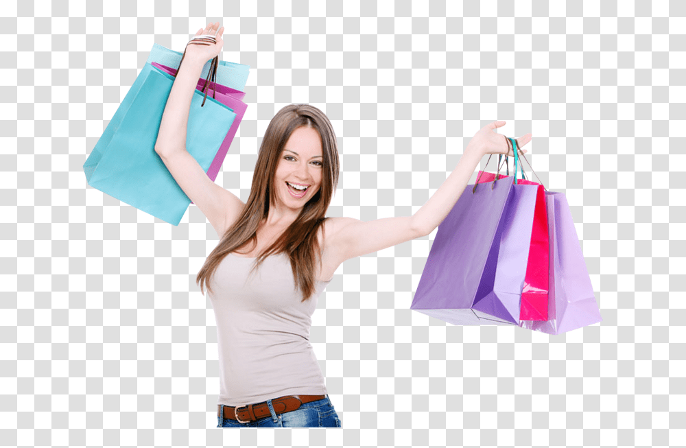 Bag Girl With Shopping Bags, Person, Human, Pants Transparent Png