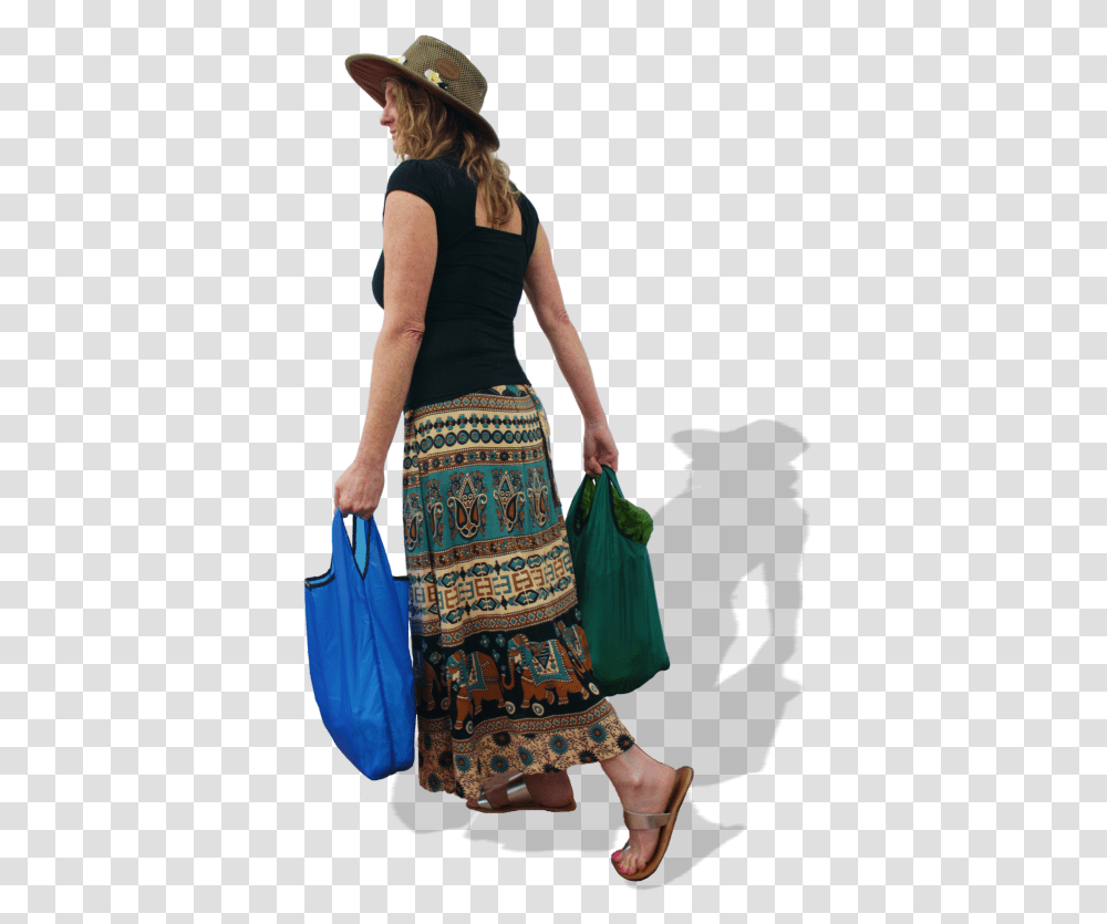 Bag It Main Shopper Regular Everyday Shopping Bag Fashion Model, Person, Hat, Skirt Transparent Png