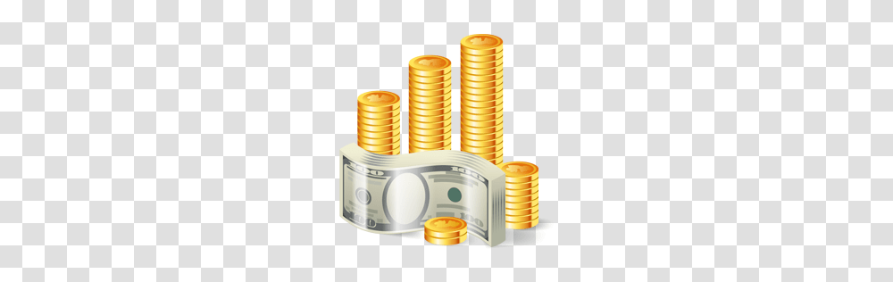 Bag Money Icon, Coil, Spiral, Coin, Bronze Transparent Png