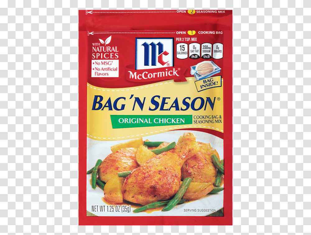Bag N Season Chicken Mccormick Bag N Season, Plant, Food, Fruit, Meal Transparent Png
