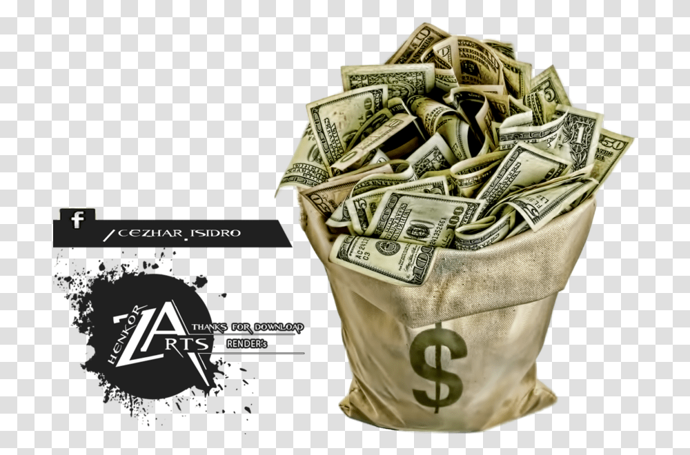 Bag Of Money, Dollar, Glove, Apparel Transparent Png