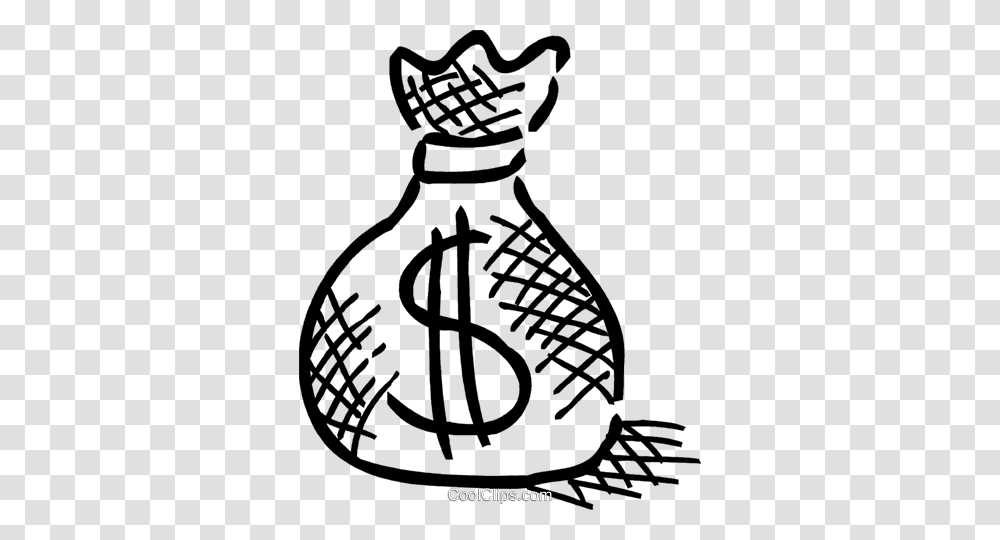 Bag Of Money Royalty Free Vector Clip Art Illustration, Cat, Pet, Mammal Transparent Png