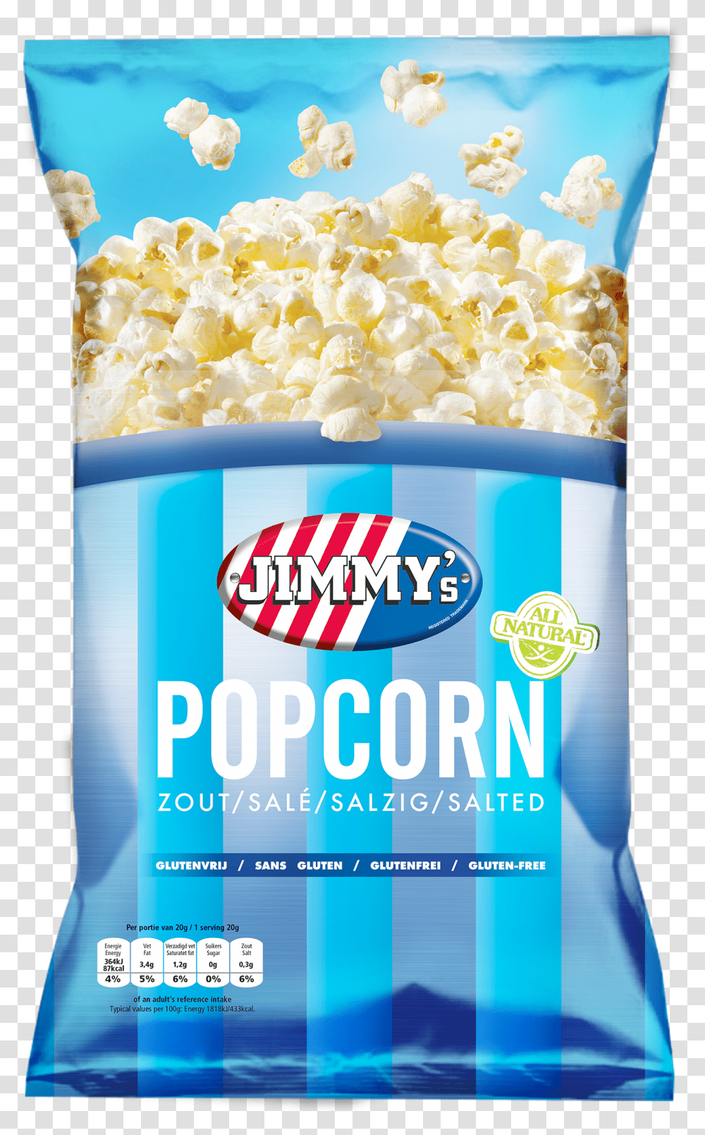 Bag Of Popcorn Clipart Jimmys Popcorn, Food, Snack Transparent Png
