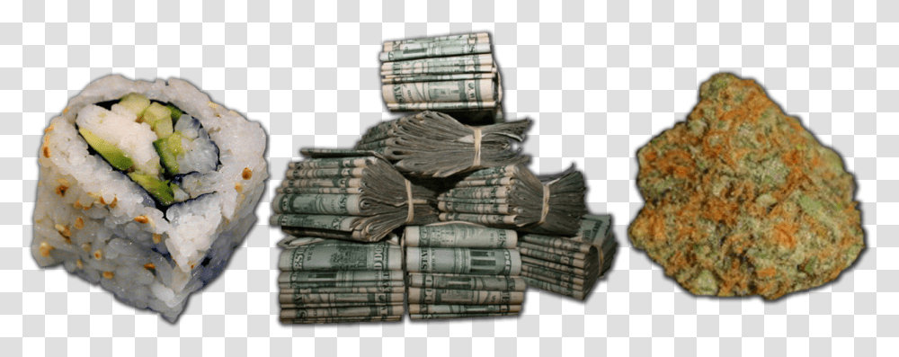 Bag Of Weed Stacks On Deck, Money, Dollar Transparent Png