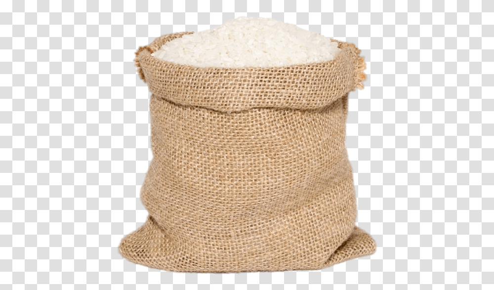 Bag Of White Rice Bag Of Rice, Sack, Plant, Rug, Field Transparent Png