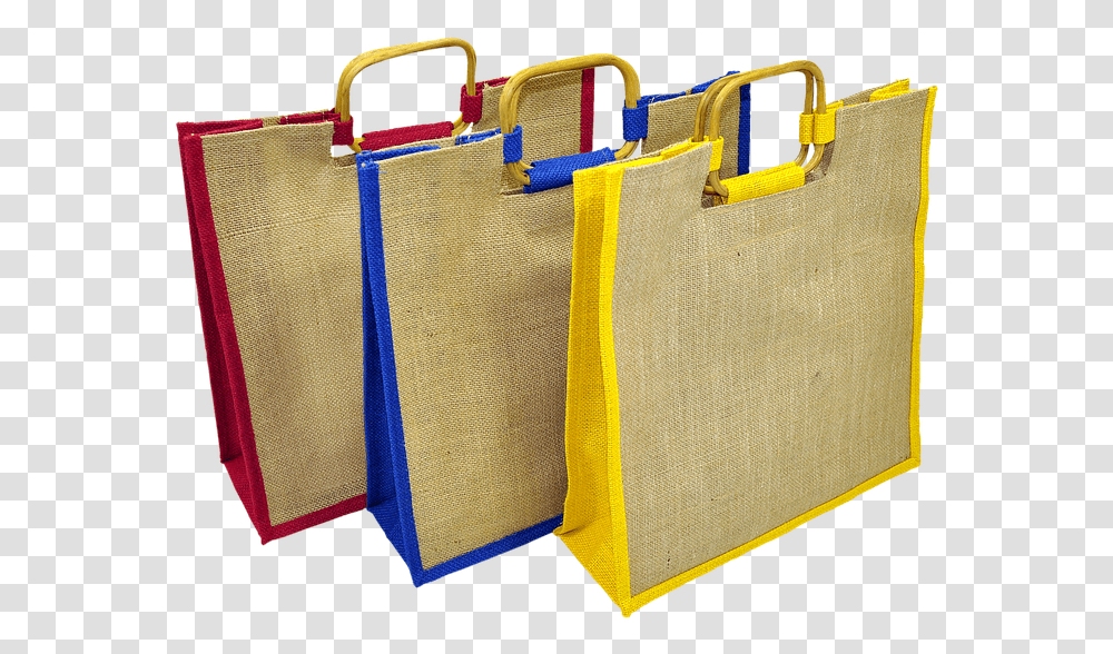 Bag Shopping Eco Friendly Jute Large Handle Weave Should We Use Reusable Bags, Shopping Bag, Purse, Handbag, Accessories Transparent Png