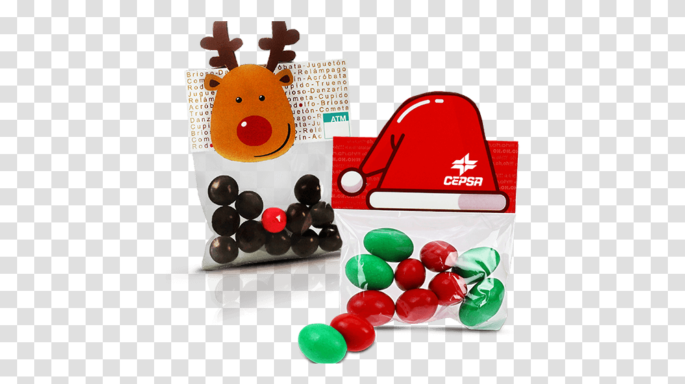 Bag With Christmas Card De Petrleos, Sweets, Food, Confectionery, Clothing Transparent Png