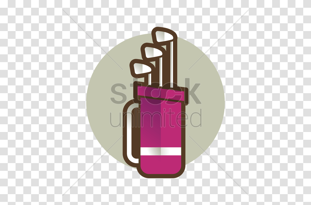 Bag With Golf Sticks Vector Image, Weapon, Weaponry, Bomb, Dynamite Transparent Png