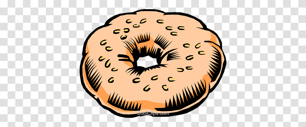 Bagel Royalty Free Vector Clip Art Illustration, Bread, Food Transparent Png