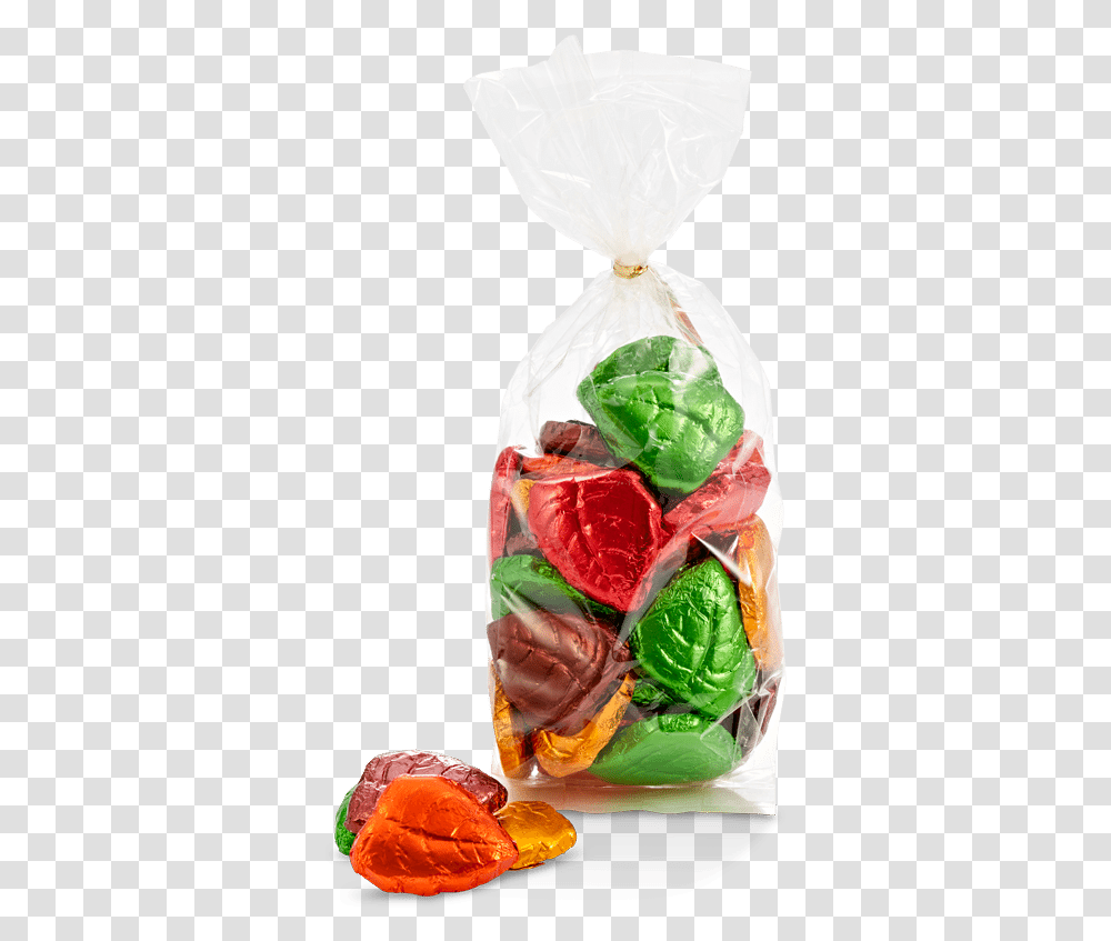 Bagged Foiled Fall Leaves Candied Fruit, Sweets, Food, Confectionery, Pineapple Transparent Png