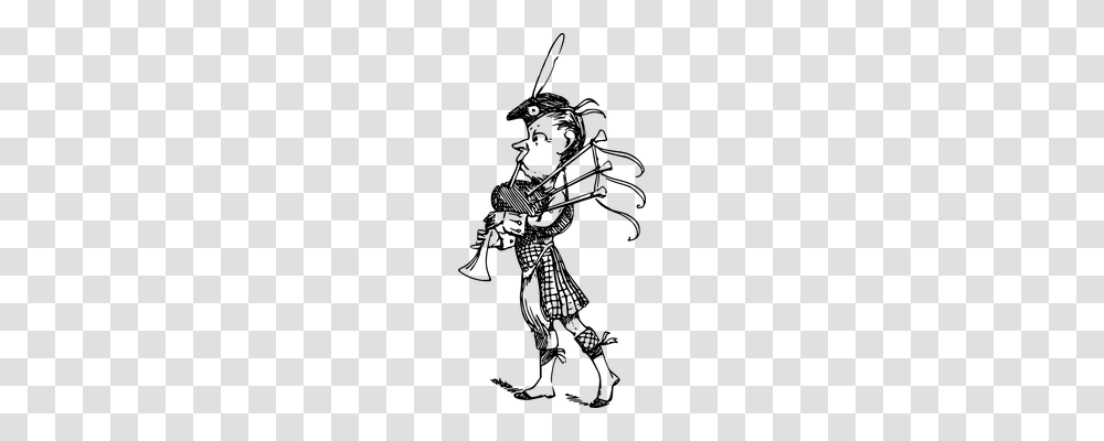 Bagpipes Person, Gray, World Of Warcraft Transparent Png