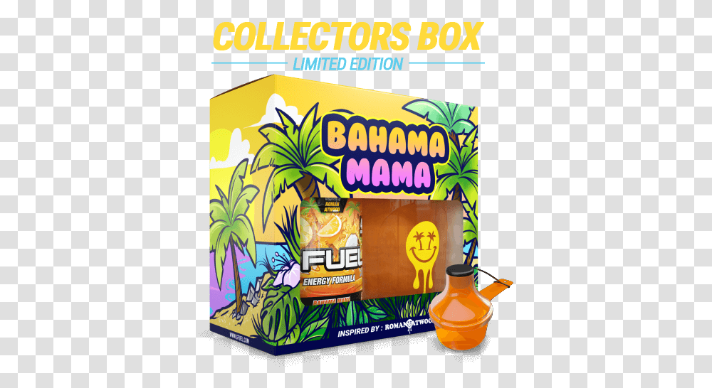 Bahama Mama Gfuel Collectors Box G Fuel Shaker Bahama Mama, Advertisement, Poster, Flyer, Paper Transparent Png