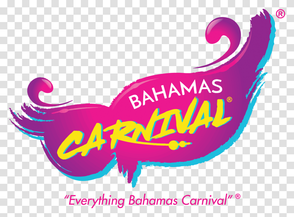 Bahamas Carnival Calligraphy, Label, Poster, Advertisement Transparent Png