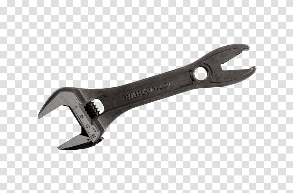 Bahco Adjustable Wrench Pipe Wrench, Knife, Blade, Weapon, Weaponry Transparent Png