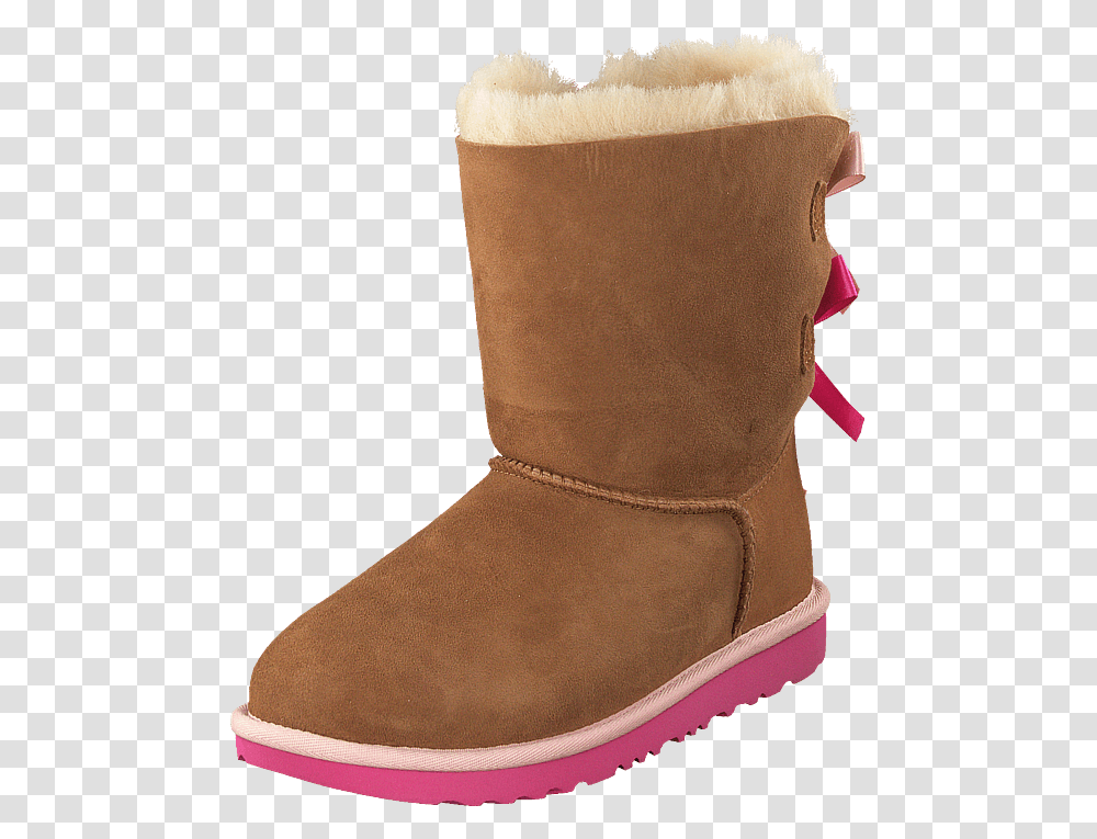 Bailey Bow Ii Chestnut Pink Azalea Snow Boot, Apparel, Diaper, Footwear Transparent Png