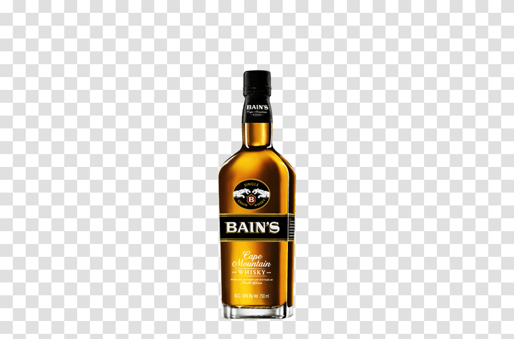 Bains Cape Mountain Single Grain Whisky, Liquor, Alcohol, Beverage, Drink Transparent Png