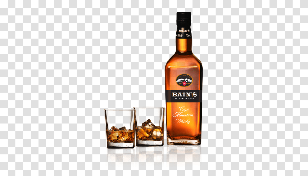 Bains Cape Mountain Whisky, Liquor, Alcohol, Beverage, Drink Transparent Png