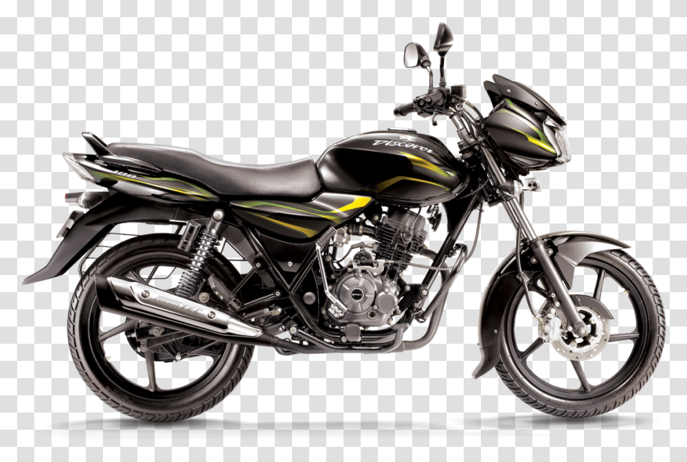 Bajaj Discover 125 Drum Download, Motorcycle, Vehicle, Transportation, Wheel Transparent Png
