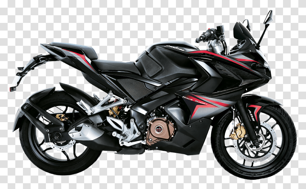 Bajaj Pulsar Rs 200 Black Sport Bike Image Pulsar Rs 200 Bike, Motorcycle, Vehicle, Transportation, Wheel Transparent Png